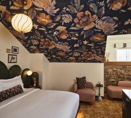 Deluxe loft guest room interior