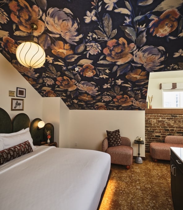 Deluxe loft guest room interior