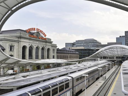 Union Station during the day in Denver, Colorado.
