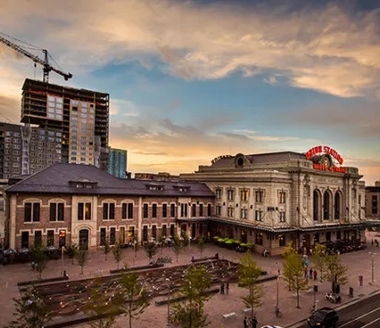 The exterior of Denver Union Station.