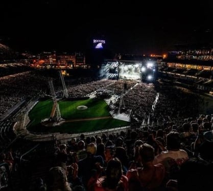 A concert at Coors Field.