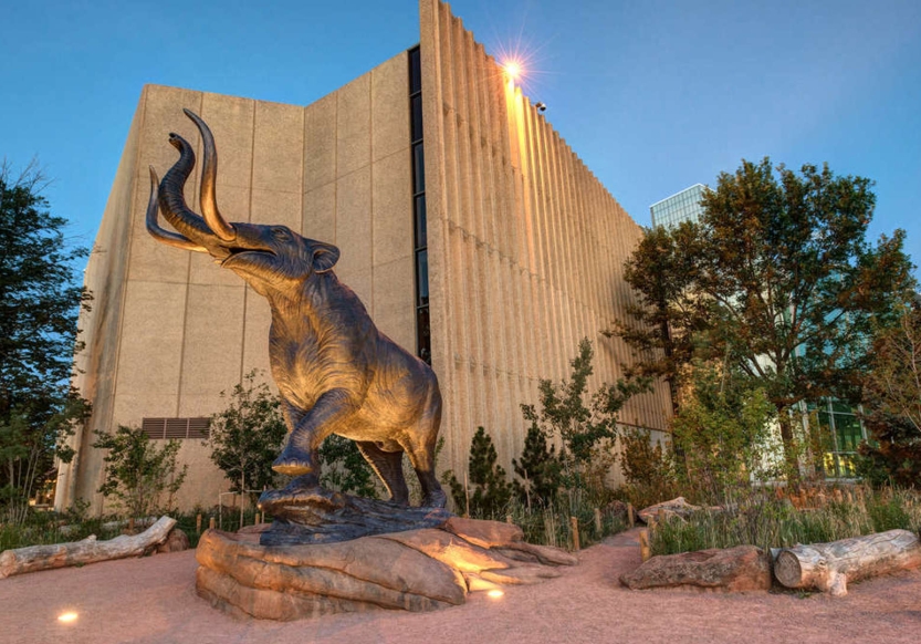 Bronze Elephant outside of the Denver Museum of Nature & Science