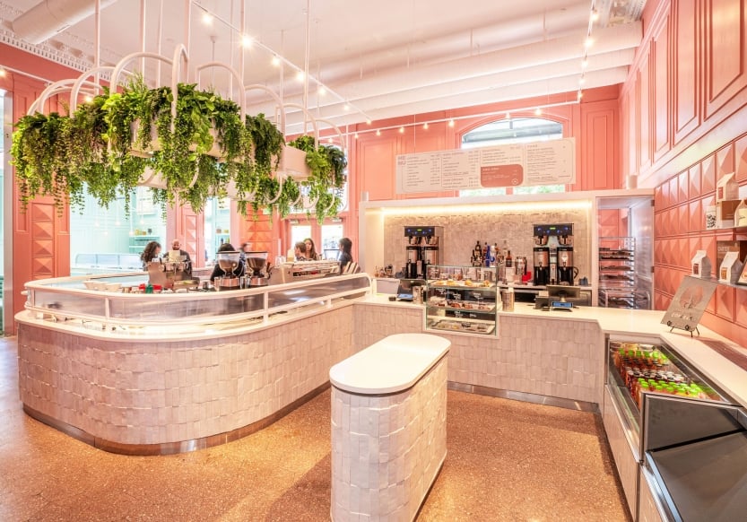 Interior of Pigtrain Coffee Co