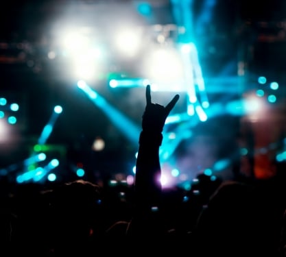 Indie rock concert